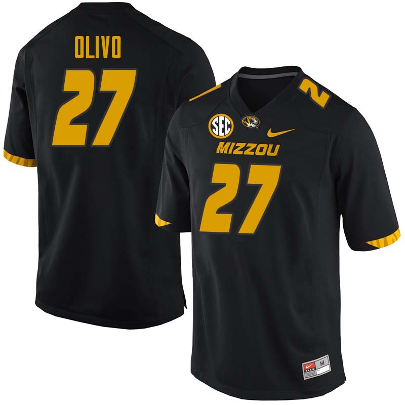 Men #27 Brock Olivo Missouri Tigers College Football Jerseys Sale-Black